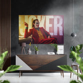 Joker Brushed Aluminium Dibond Wall Art.